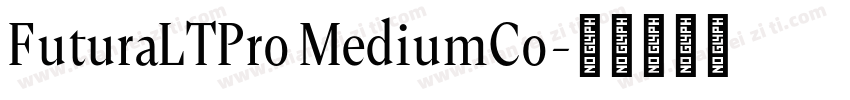 FuturaLTPro MediumCo字体转换